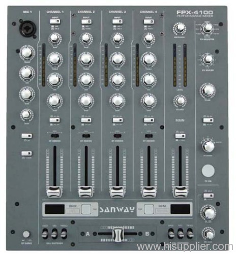 DJ Performance Mixer, Audio Mixer, DJ Mixer, DJ Console, Performance Mixer