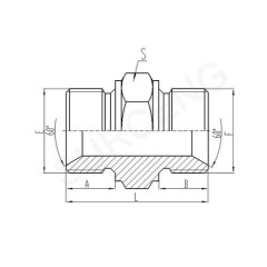 METRIC MALE DOUBLE USE FOR 60 CONE SEAT OR DONDED SEAL