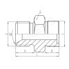 METRIC MALE O-RING FLAT SEAL