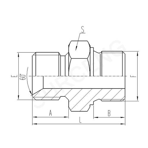 METRIC MALE WITH BONDED SEAL