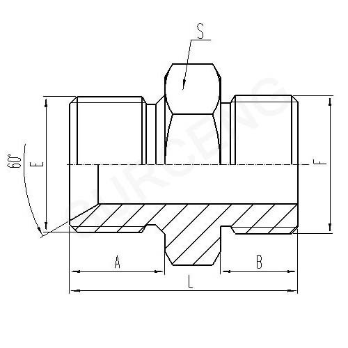 SAE O-RING BOSS L-SERIES ISO 11926-3