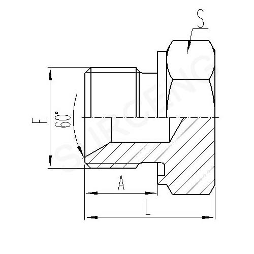 BSP MALE CAPTIVE SEAL PLUG