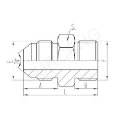 JIC MALE 74 CONE