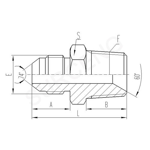 JIC MALE 74 CONE