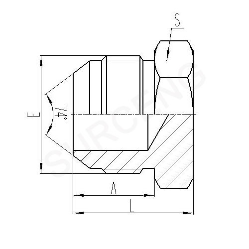 JIC MALE 74 CONE PLUG