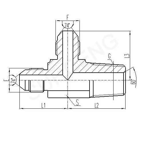 JIC MALE 74 CONE