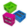 Double Hole Plastic Pencil Sharpener