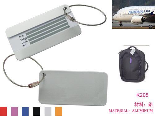 Aluminum luggage tags