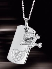 925 silver skull fashion pendant jewelry