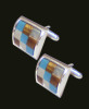 mens fashion cufflinks with mosaic stone unique styles