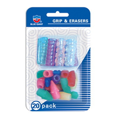 Glitter Pencil Grip and Eraser Tip