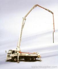 concrete pump with boom