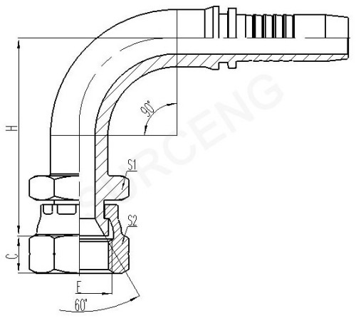 JIS GAS FEMALE CONE SEAT SEAL