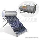 Presure Tubular Solar Water Heater with Copper Coil