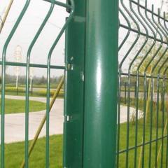 Green PVC-coated Fence