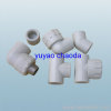 Plastic hydraulic hose fitting