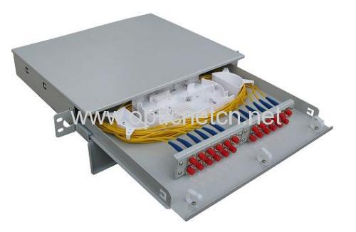 Fiber Optical Rack Mounting Enclosure 24 / 48 / 72 / 96 fibers Optical Fiber Distribution Frame Fiber Optic Distribution