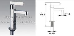 Brass 198.5mmx G1/2x dia.17.5 Basin Faucet