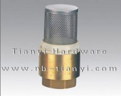 Brass spring check valve