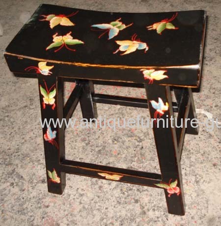 black painting stool
