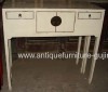 antique reproduction white console table