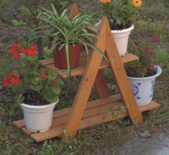 Wooden flower stand