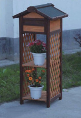 Wooden mail box