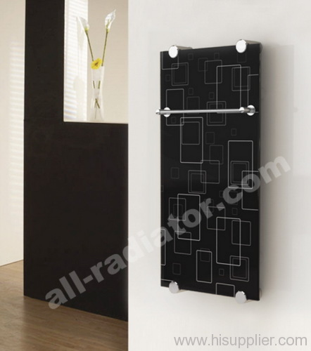 Bathroom glass radiator and towel warmer