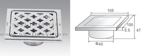 Stainless Steel Anti-odor Floor Drain with Outlet Diameter 45mm