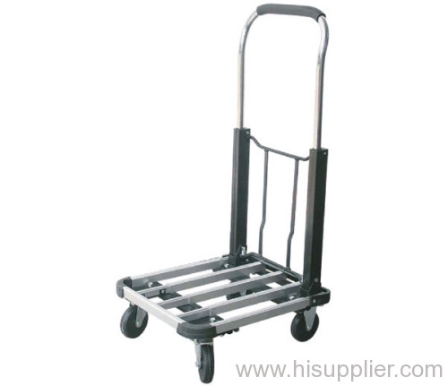 Folding away hand truck