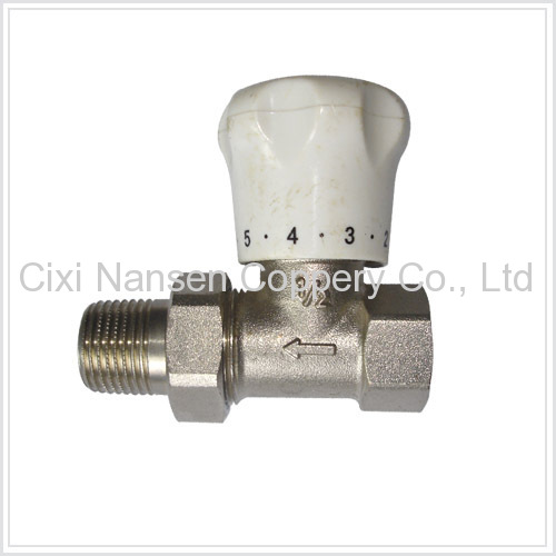 Brass Straight Radiator Valve