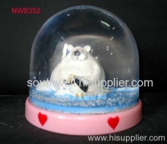 plastic snow ball