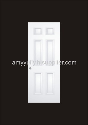 6steel panel door,steel metal door,residential door,hollow door