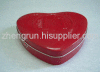 heart shaped tin box