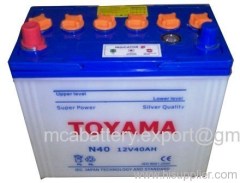 Dry Charge Auto Battery - 12V40AH