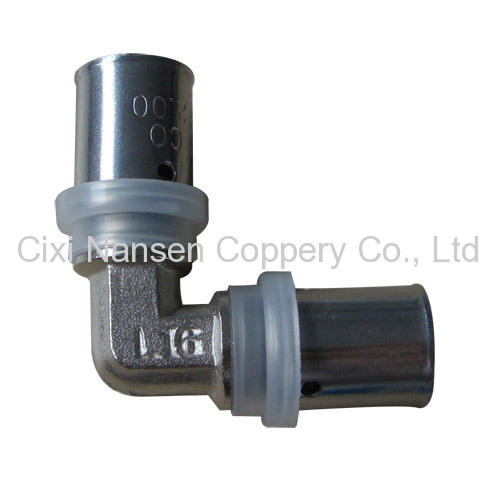 Brass PAP Press Elbow Fitting