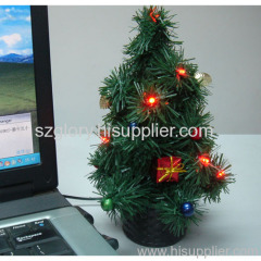 USB PVC X'mas tree with red LED light