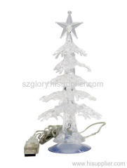 USB 7 color crystal tree