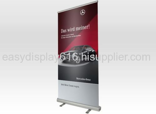 scrolling banner stand