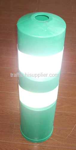 green bollard