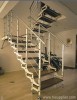 wood steel staircase