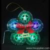 USB flower wreath with 5 LEDs star 7 color changing