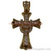 crystal cross pendant