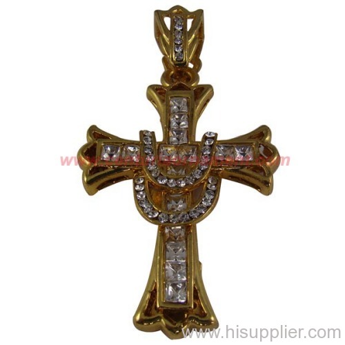 crystal cross pendant