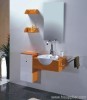 Orange PVC Bathroom Vanity
