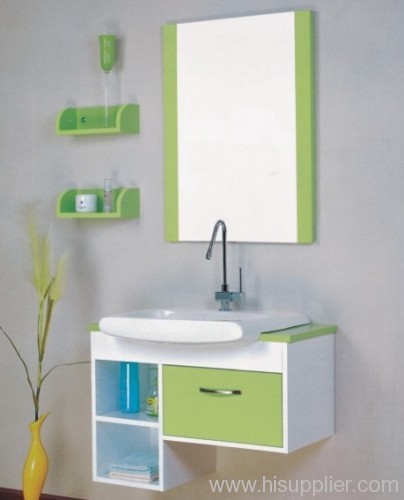 Green PVC Bathroom Cabinet