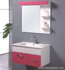 Pink PVC Bathroom Vanity