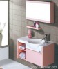 Pink Wood Bathroom Vanity