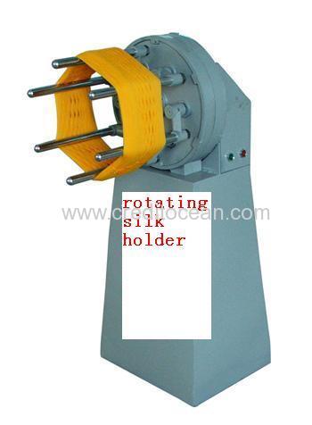 Rotating silk holder