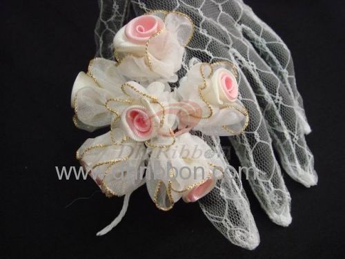 bridal handmade organza flower